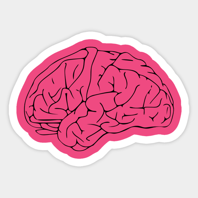 Brain Sticker by Yaman